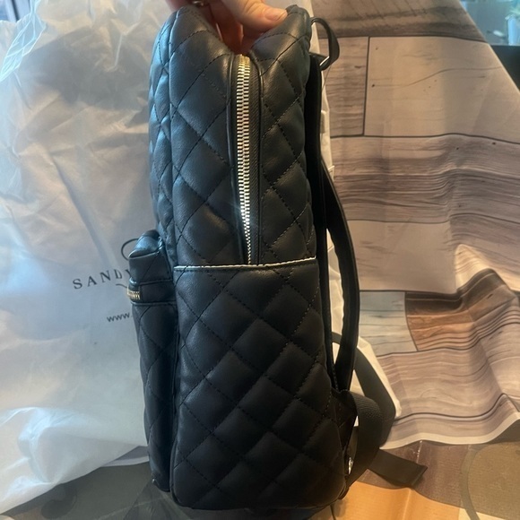 Sandy Lisa St. Tropez -Quilted Backpack - black - made for laptops- sold by Dell - Picture 6 of 12